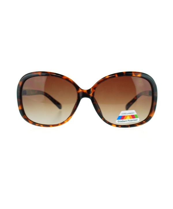 Polarized Plastic Butterfy Sunglasses Tortoise