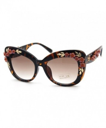 Flowertree S4230B2 Plastic Embellished Sunglasses
