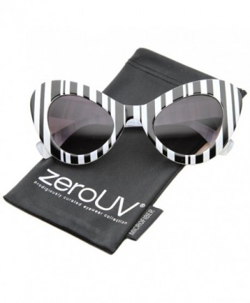 zeroUV Oversize Exaggerated Sunglasses Black White