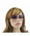 Unique Design Rimless Sunglasses gold purpleyellow