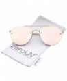 zeroUV Temples Rimless Aviator Sunglasses