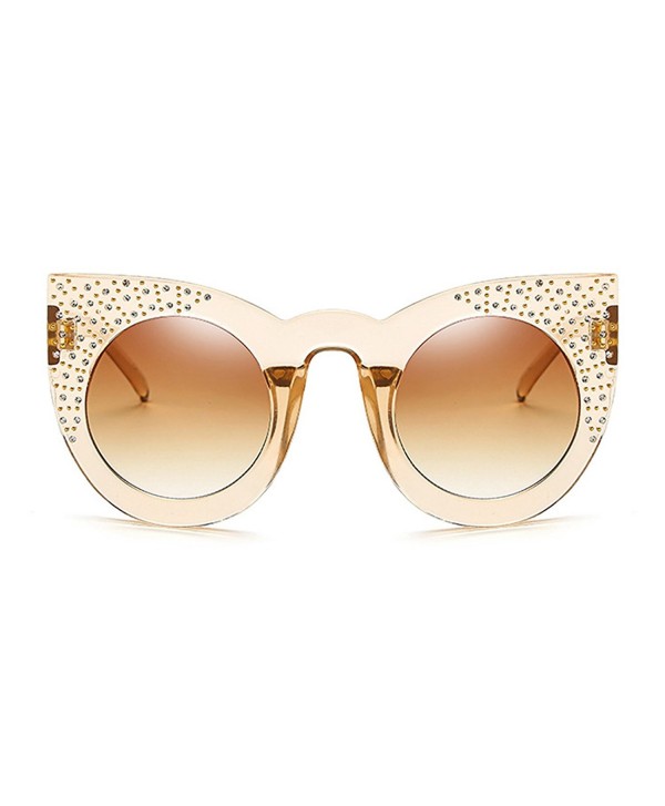 Slocyclub Retro Bling Round Sunglasses