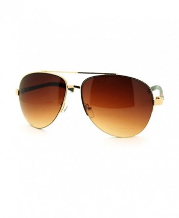 Fashion Rhinestone Aviator Sunglasses Tortoise