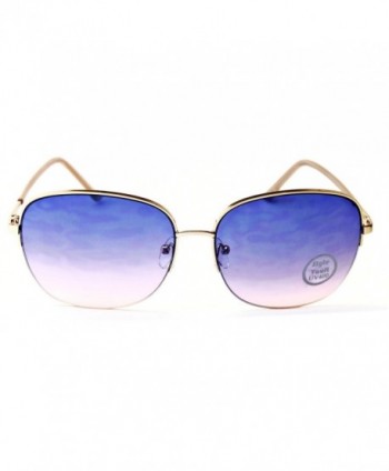 Semi-rimless sunglasses