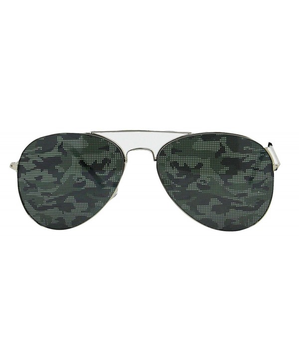 Camouflage Aviator Orange Sunglasses American