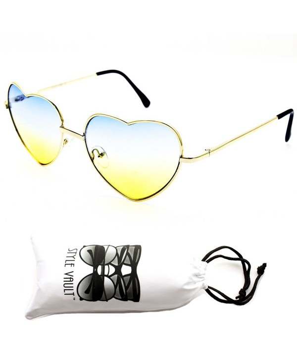 V174 vp Style Vault Sunglasses Gold Blue Yellow