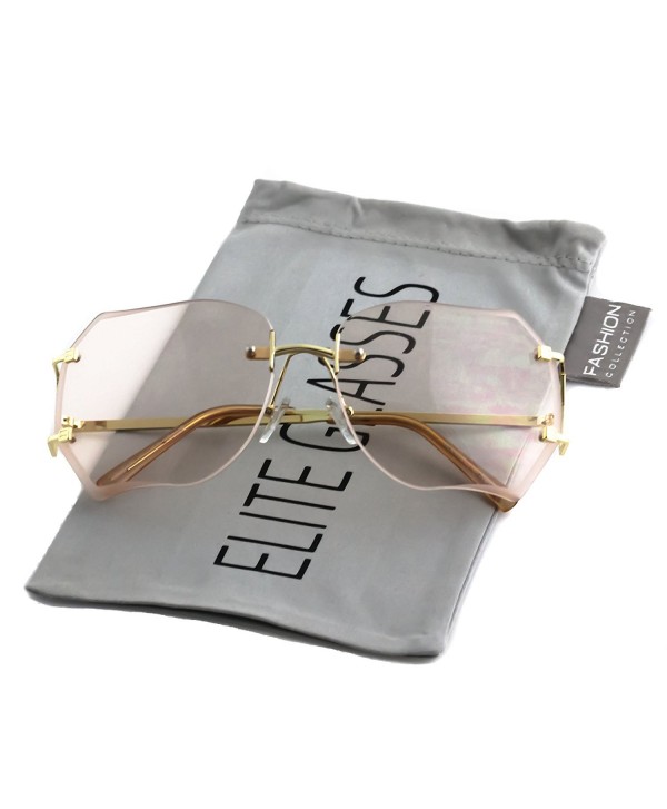 RIMLESS OVERSIZED CLASSIC VINTAGE GLASSES