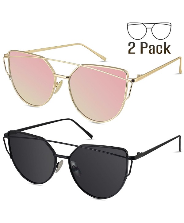 Mirrored Lenses Street Fashion Sunglasses