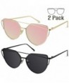 Mirrored Lenses Street Fashion Sunglasses