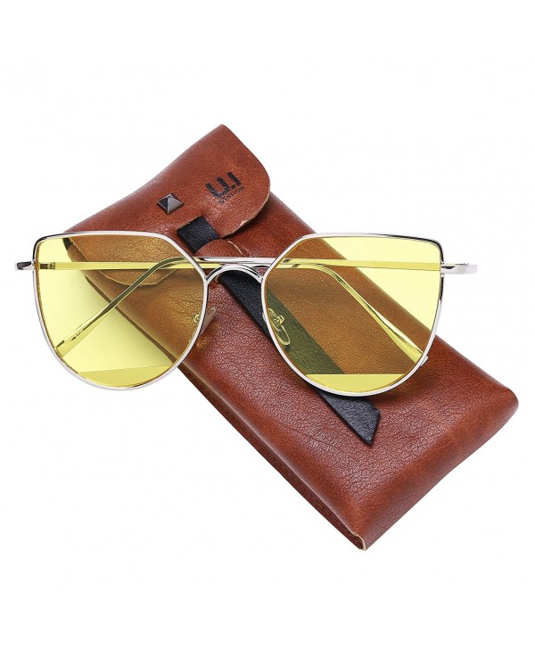 sunglasses women club case YELLOW