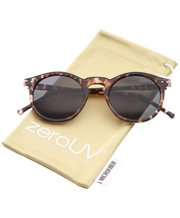 zeroUV Rimmed Keyhole Sunglasses Brown Tortoise