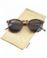 zeroUV Rimmed Keyhole Sunglasses Brown Tortoise