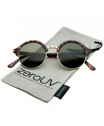 zeroUV Classic Semi Rimless Sunglasses Tortoise Gold