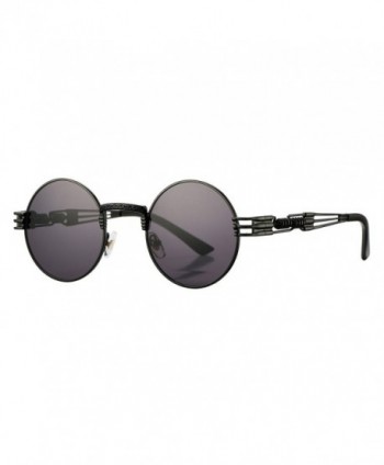 COASION Vintage Circle Steampunk Sunglasses