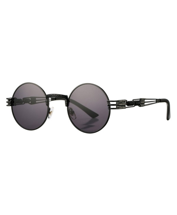 COASION Vintage Circle Steampunk Sunglasses