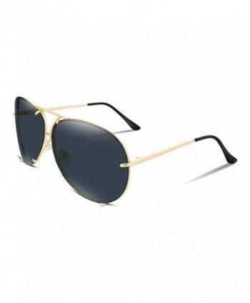 FEISEDY Stylish Aviator Oversized Sunglasses