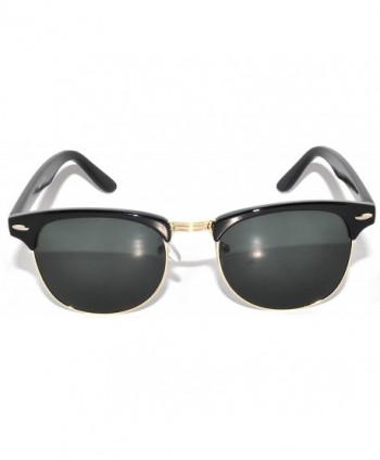 Stylish Retro Frame Sunglasses Black