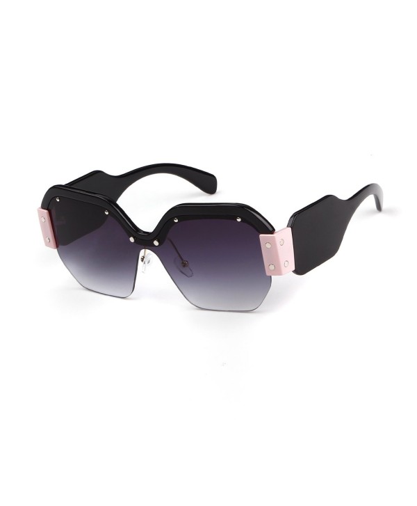 Oversized Sunglasses Rimless Designer Glasses