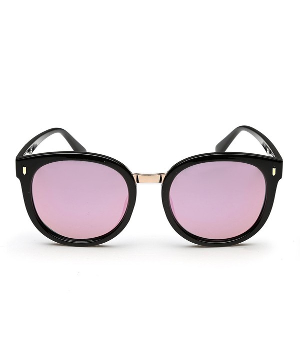 Polarized Mirrored Sunglasses Protection - Black Frame/Purple Lens ...