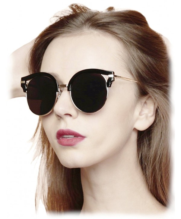 O2 Eyewear Oversize Mirrored Sunglasses
