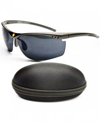 X384 cc Xsportz Rimless Sunglasses Gunmetal Dark