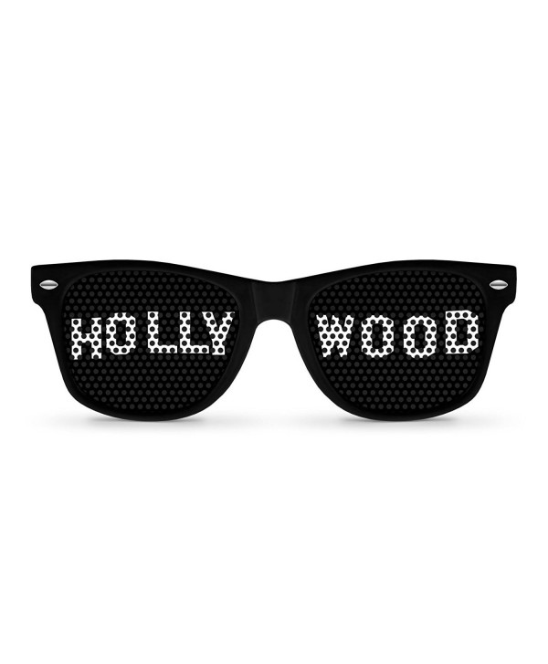 HOLLYWOOD Black Retro Party Sunglasses