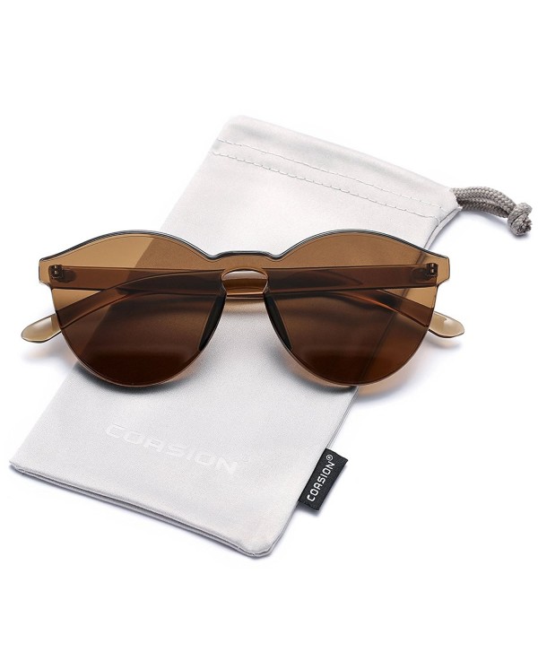 COASION Rimless Sunglasses Transparent Fashion