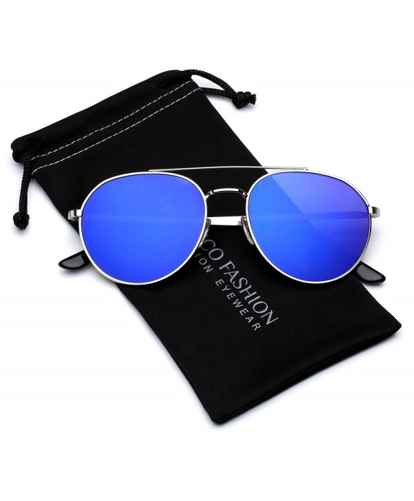 Aviator Sunglasses Reflective Tinted Lenses