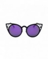 Genluna Womens Cut Out Sunglasses Black Purple