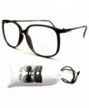 Style Vault Oversized Eyeglasses Black Clear