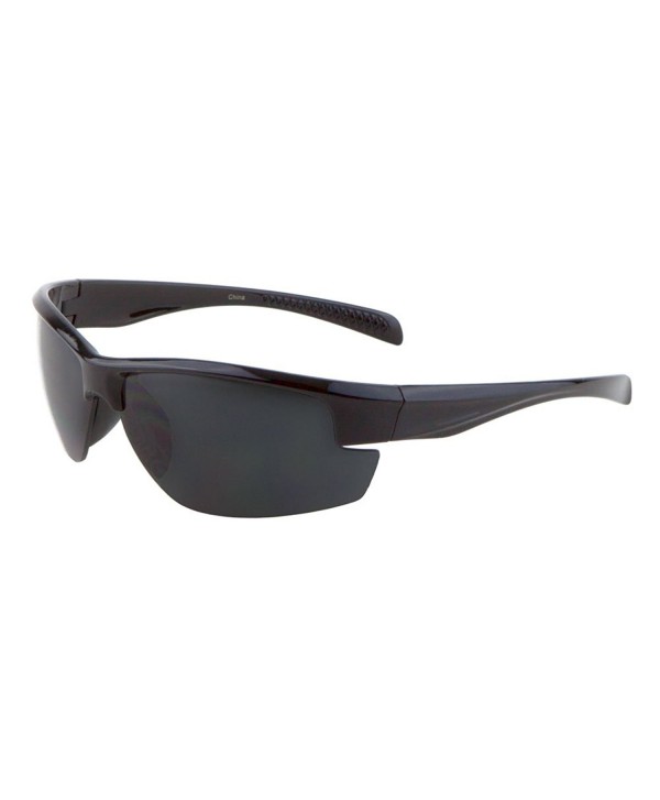 Sunglasses Rimless Driving Motocycle Sport Shiny Black