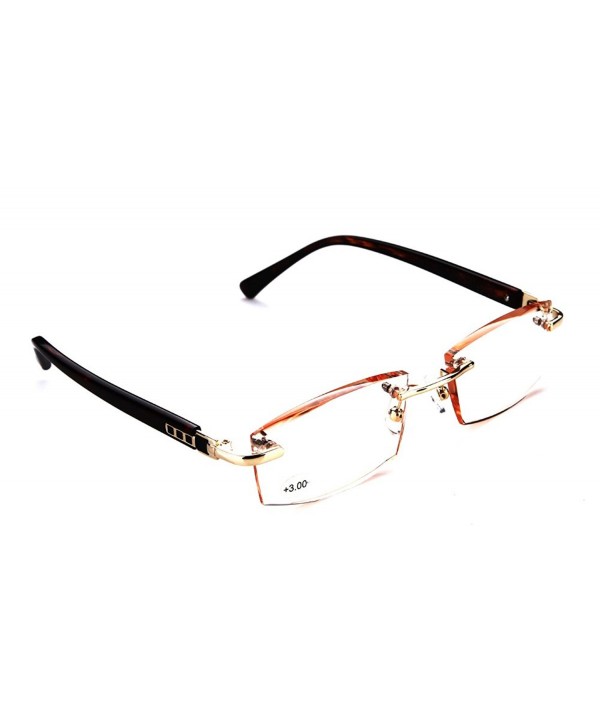 SOOLALA Diamond Gradient Leopard Rimless