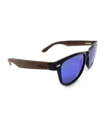 Ebony Wayfarer Sunglasses Ocean Mirror