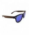 Ebony Wayfarer Sunglasses Ocean Mirror