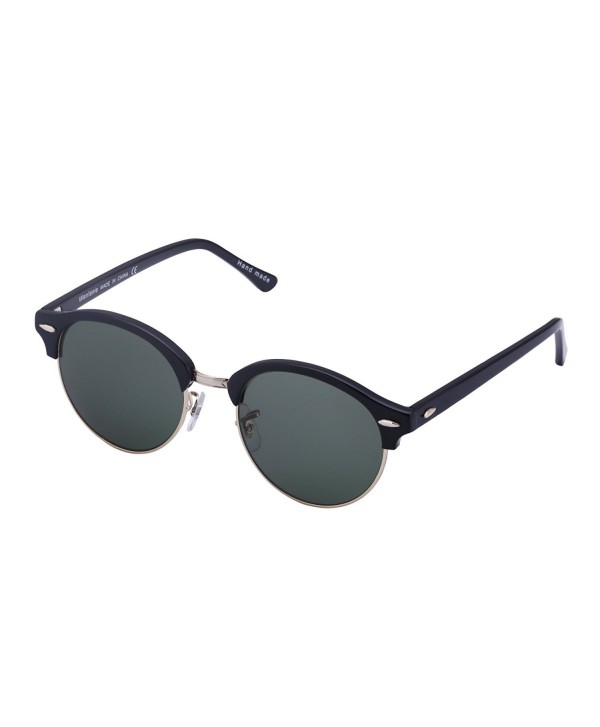 Unisex Clubround Aviator Sunglasses Wenlenie