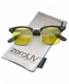 zeroUV Polarized Semi Rimless Sunglasses Matte Black