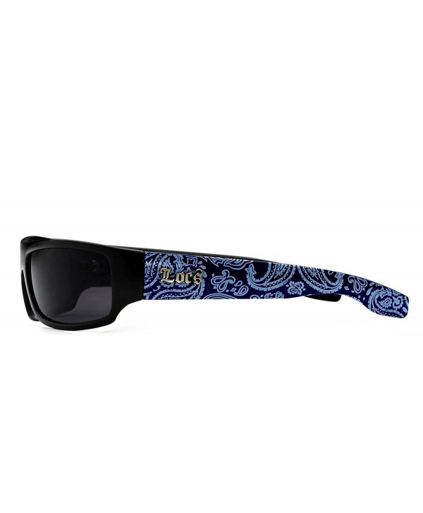 Blue bandana pattern Locs Shades