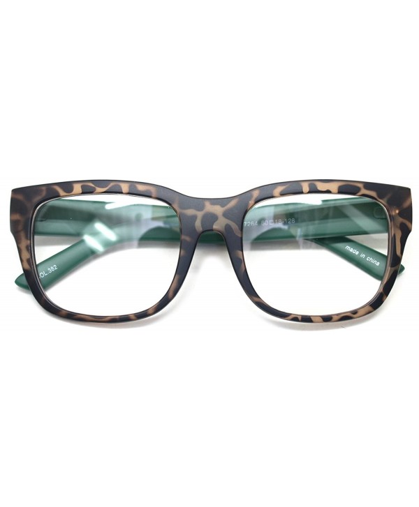 Glasses Classic Oversized Spectacles Leopard