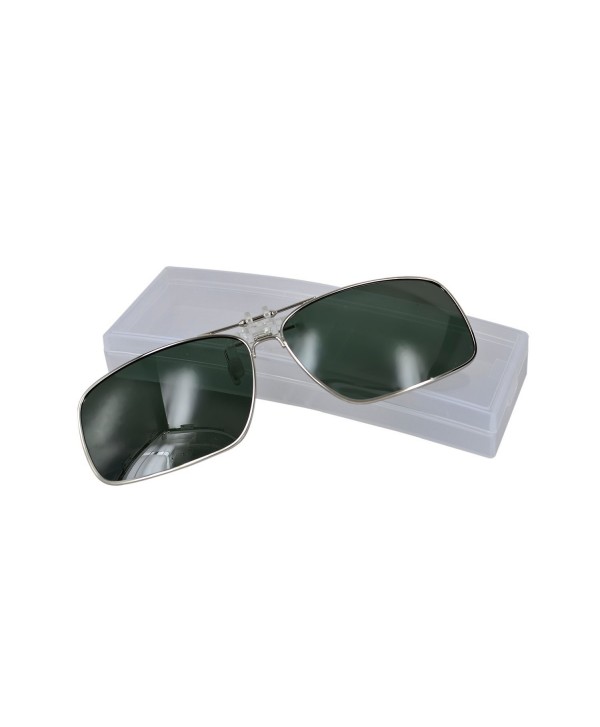 Polarized Clip Flip Sunglasses Green