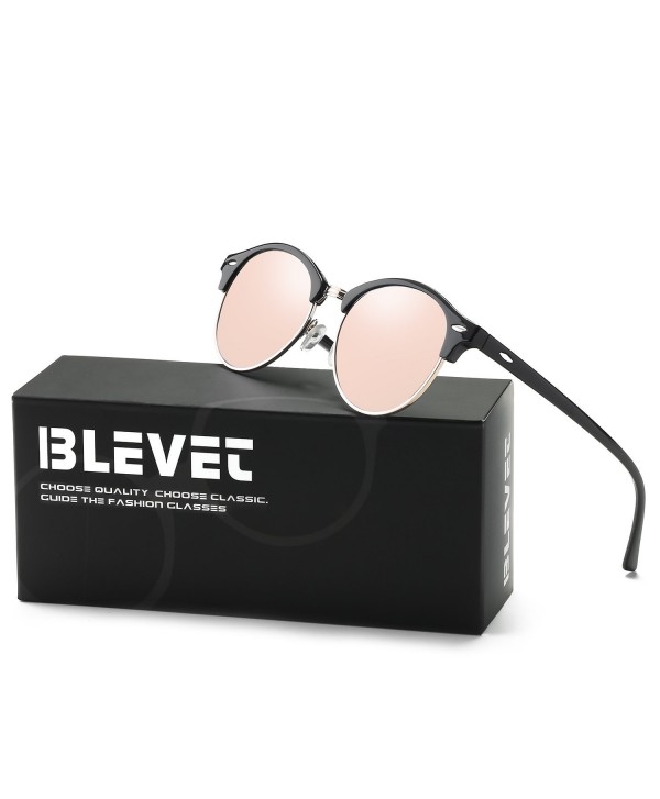 BLEVET Polarized Sunglasses Designer Rimless