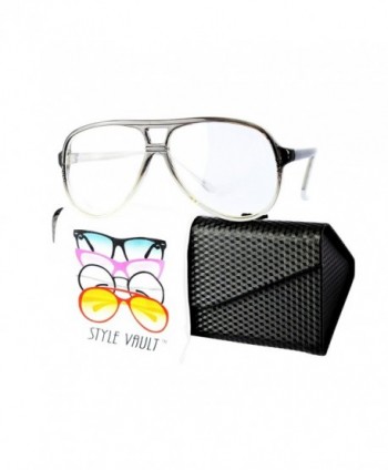 Style Vault Oversized Sunglasses Grey clear