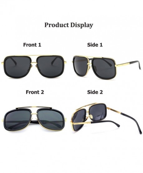 Square Aviator Fashion Brand Designer Aviator Sunglasses For Men - Dark ...