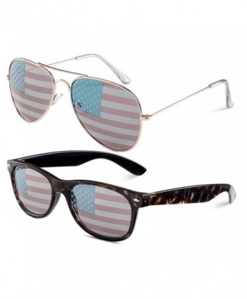 Gold Aviator Havana Wayfarer Sunglasses