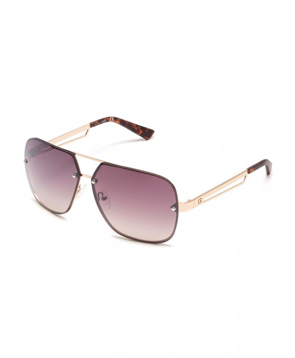 GUESS Factory Rimless Navigator Sunglasses