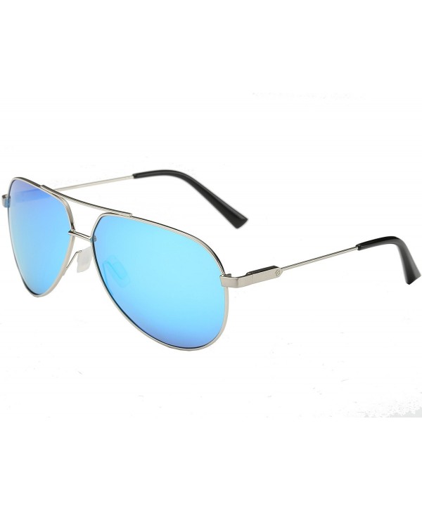 SSLR Aviator Polarized Metal Frame Sunglasses