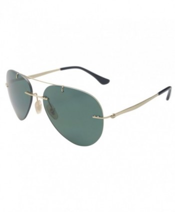 FSK Polarized Rimless Aviator Sunglasses