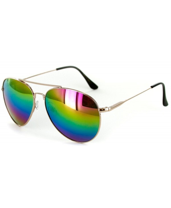 Officer Aviator Sunglasses Rainbow Stylish