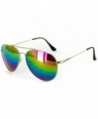 Officer Aviator Sunglasses Rainbow Stylish