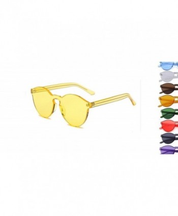 Retro Fashion Sunglasses Candy Yellow