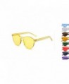 Retro Fashion Sunglasses Candy Yellow